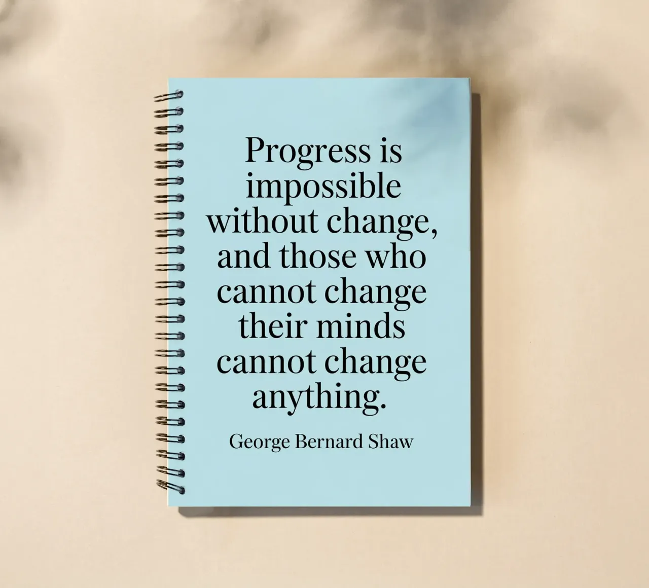 progress is impossible spiral notebook by logic