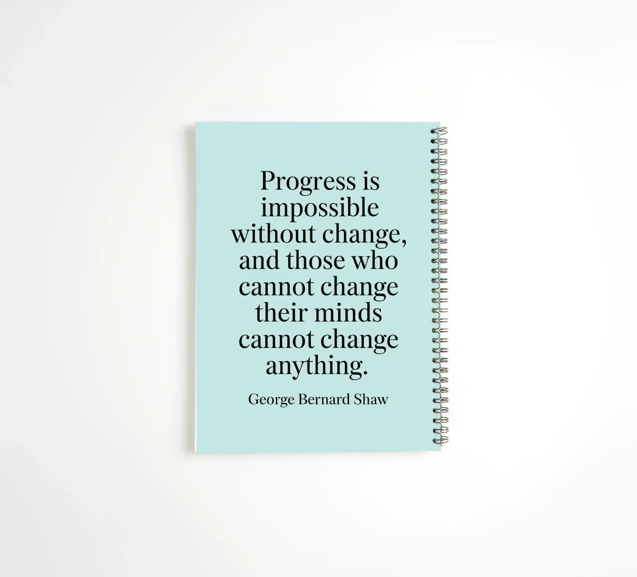 progress is impossible spiral notebook by logic