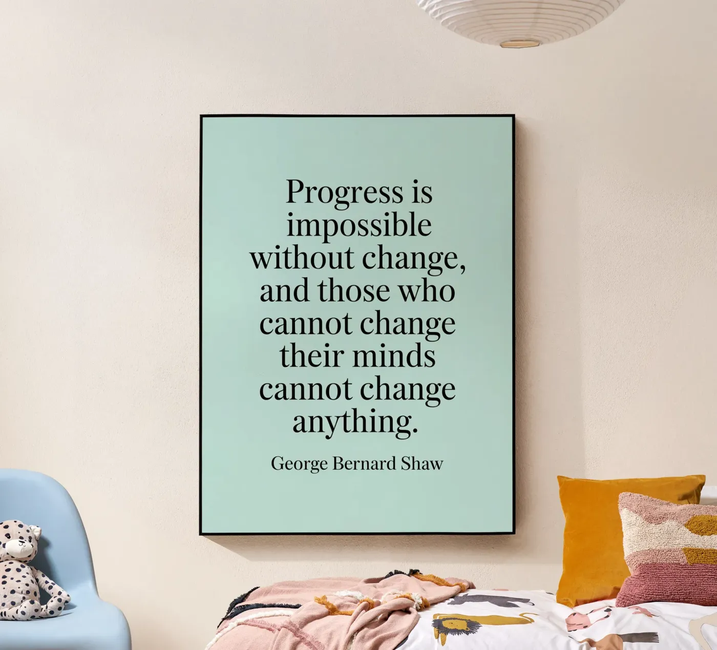 progress is impossible acrylic glass by logic