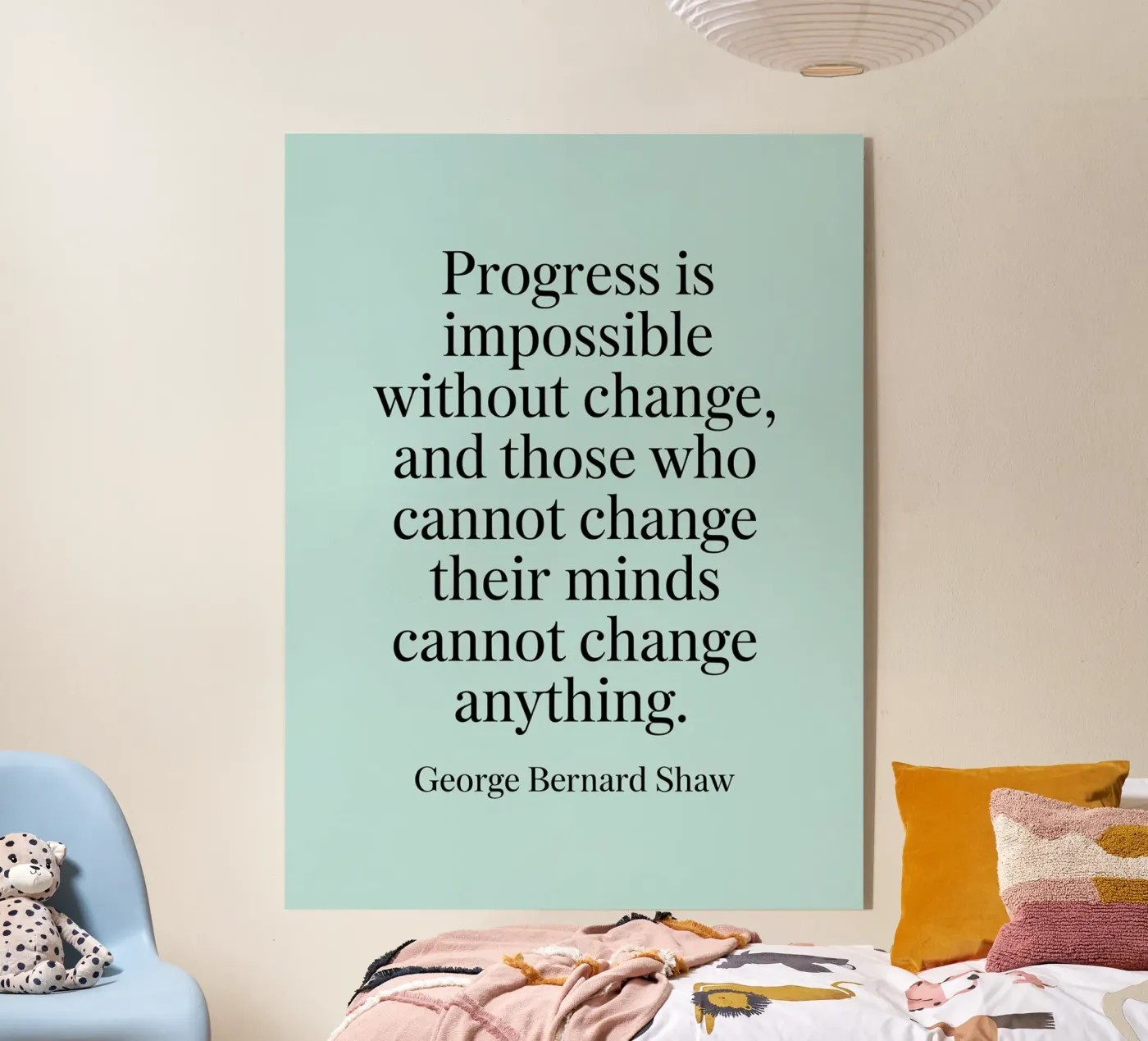 progress is impossible acrylic glass by logic