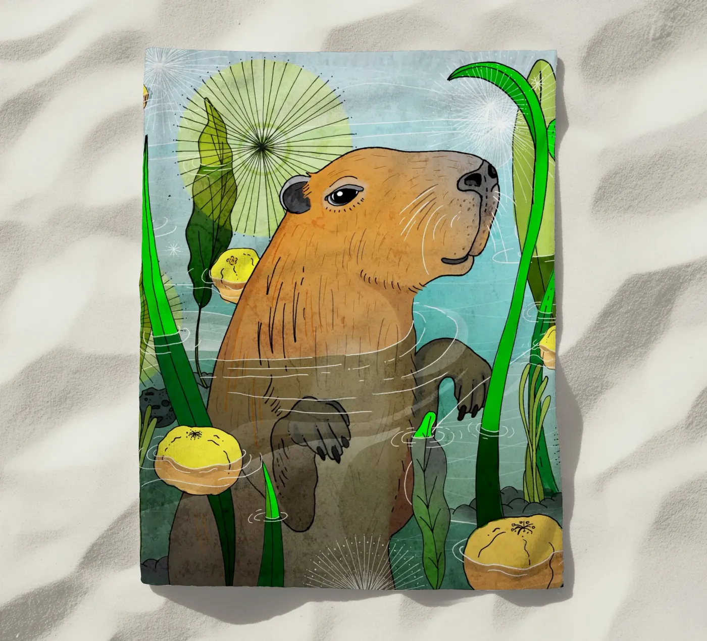 Capibara telo mare da AnimalArt