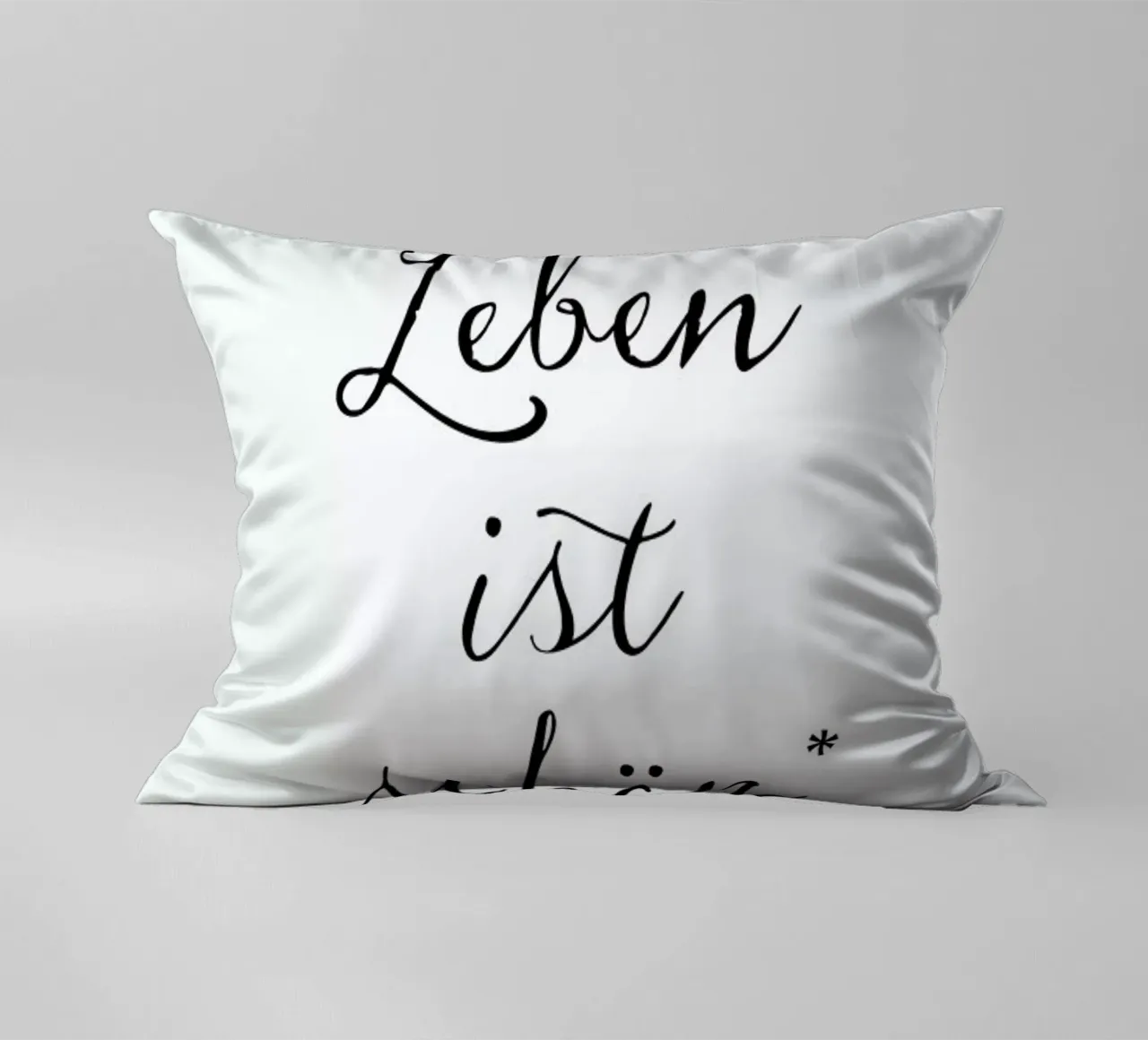 Das Leben ist schön decorative cushion by Amy & Kurt