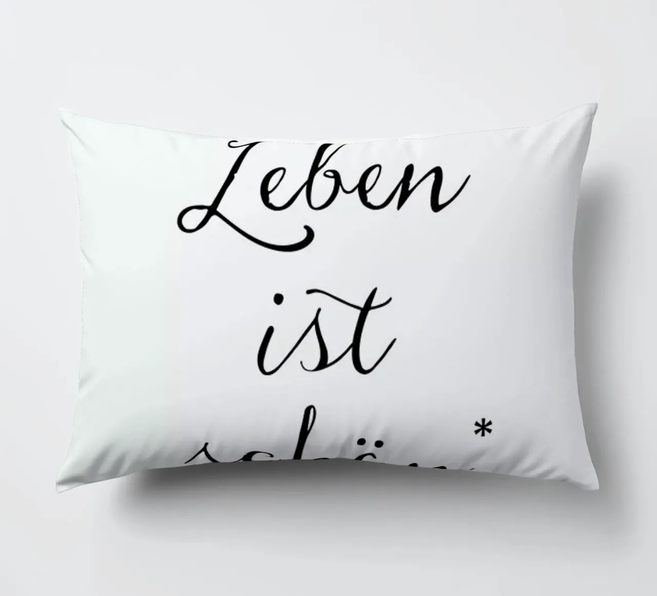 Das Leben ist schön decorative cushion by Amy & Kurt