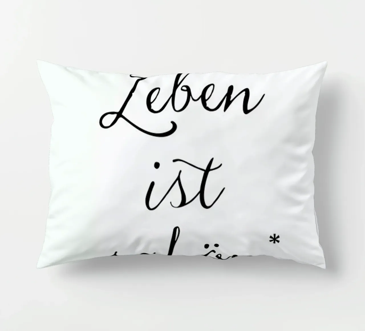 Das Leben ist schön decorative cushion by Amy & Kurt
