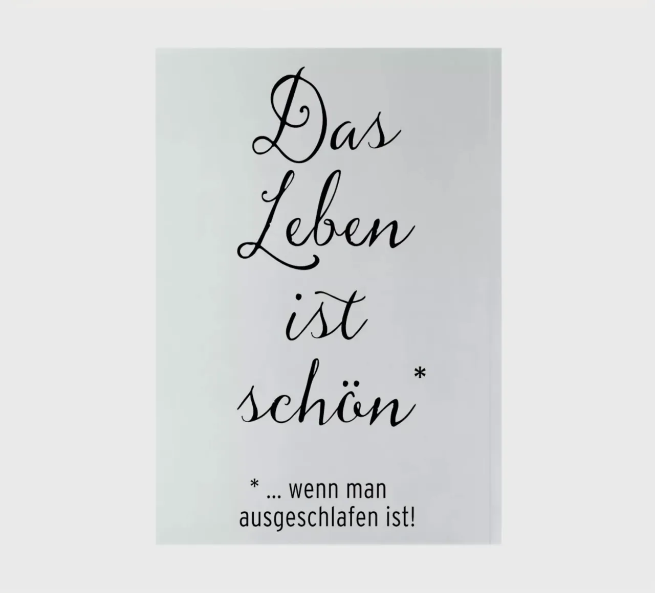 Das Leben ist schön notebook by Amy & Kurt