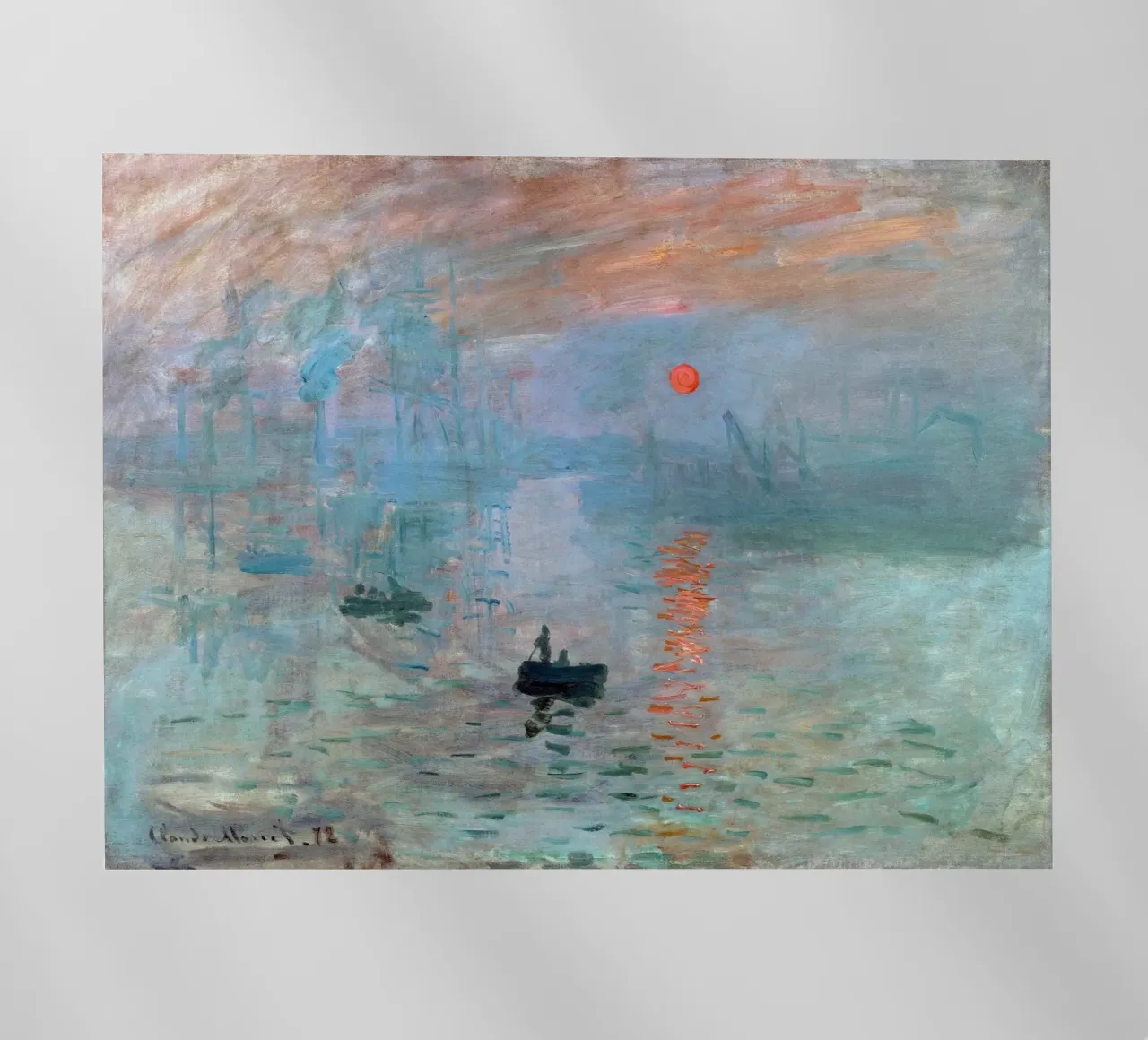 Monet - Impression Sunrise pellicola backlit da apoloprints