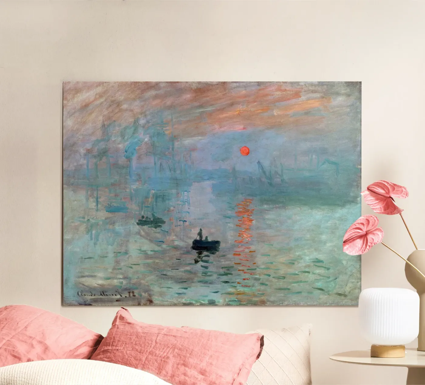 Monet - Impression Sunrise poster da Apolo Prints