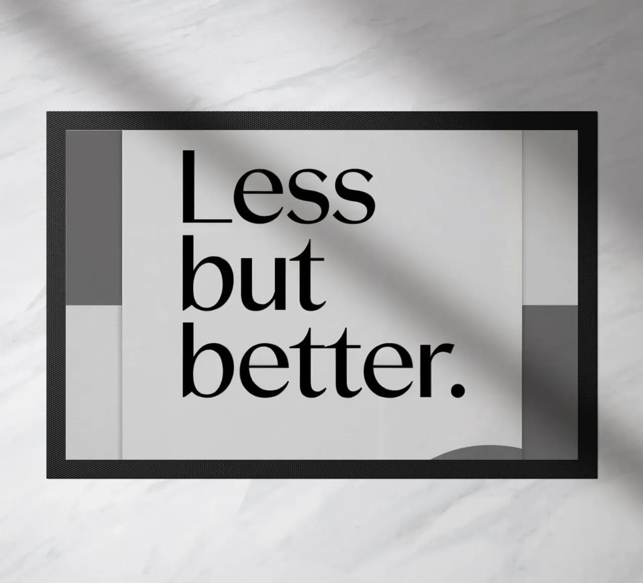 Less but better doormat by logic