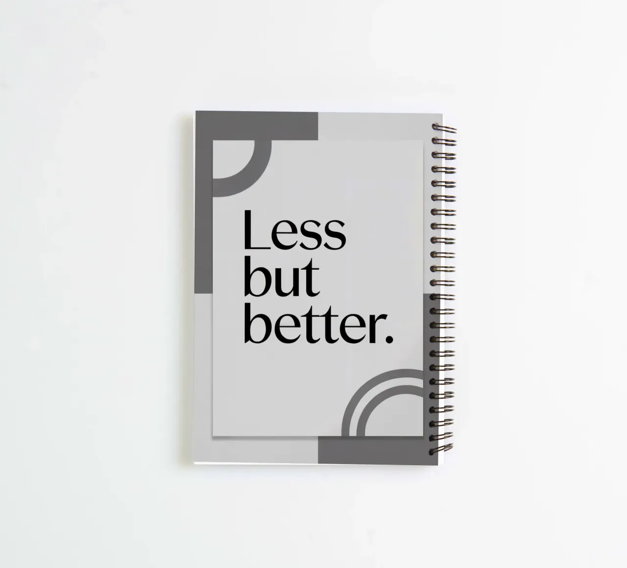 Less but better spiral notebook by logic