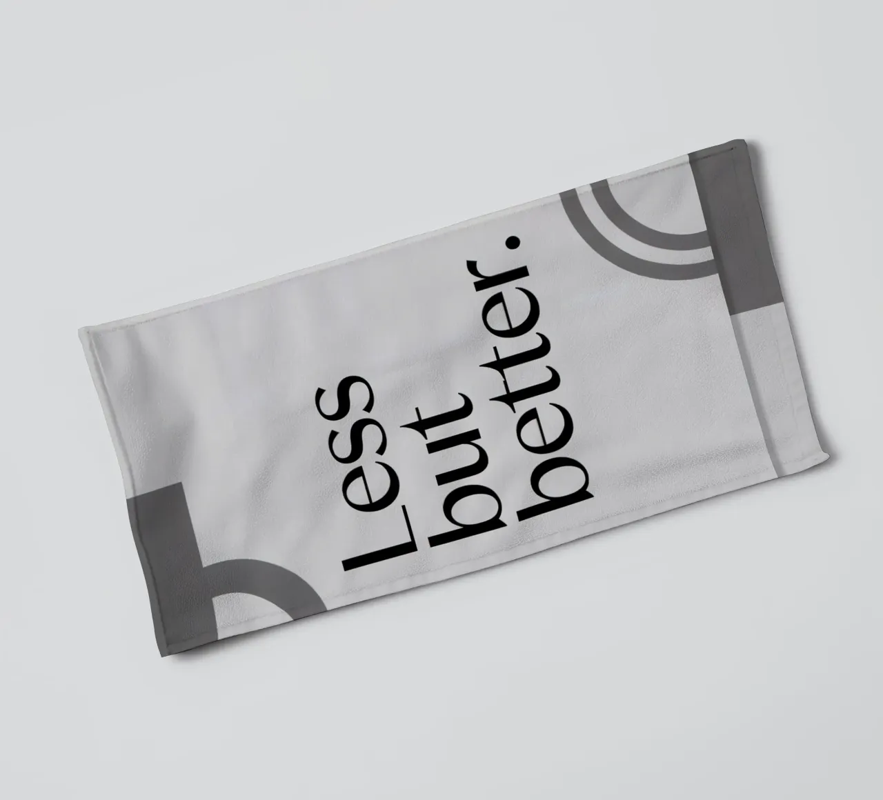 Less but better towel by logic