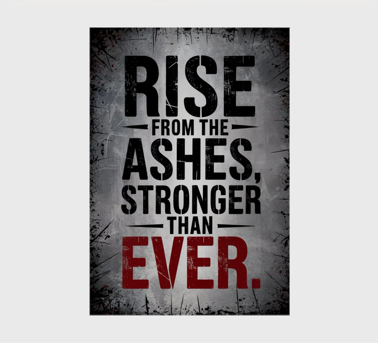 Rise from the ashes, stronger than ever notebook by logic