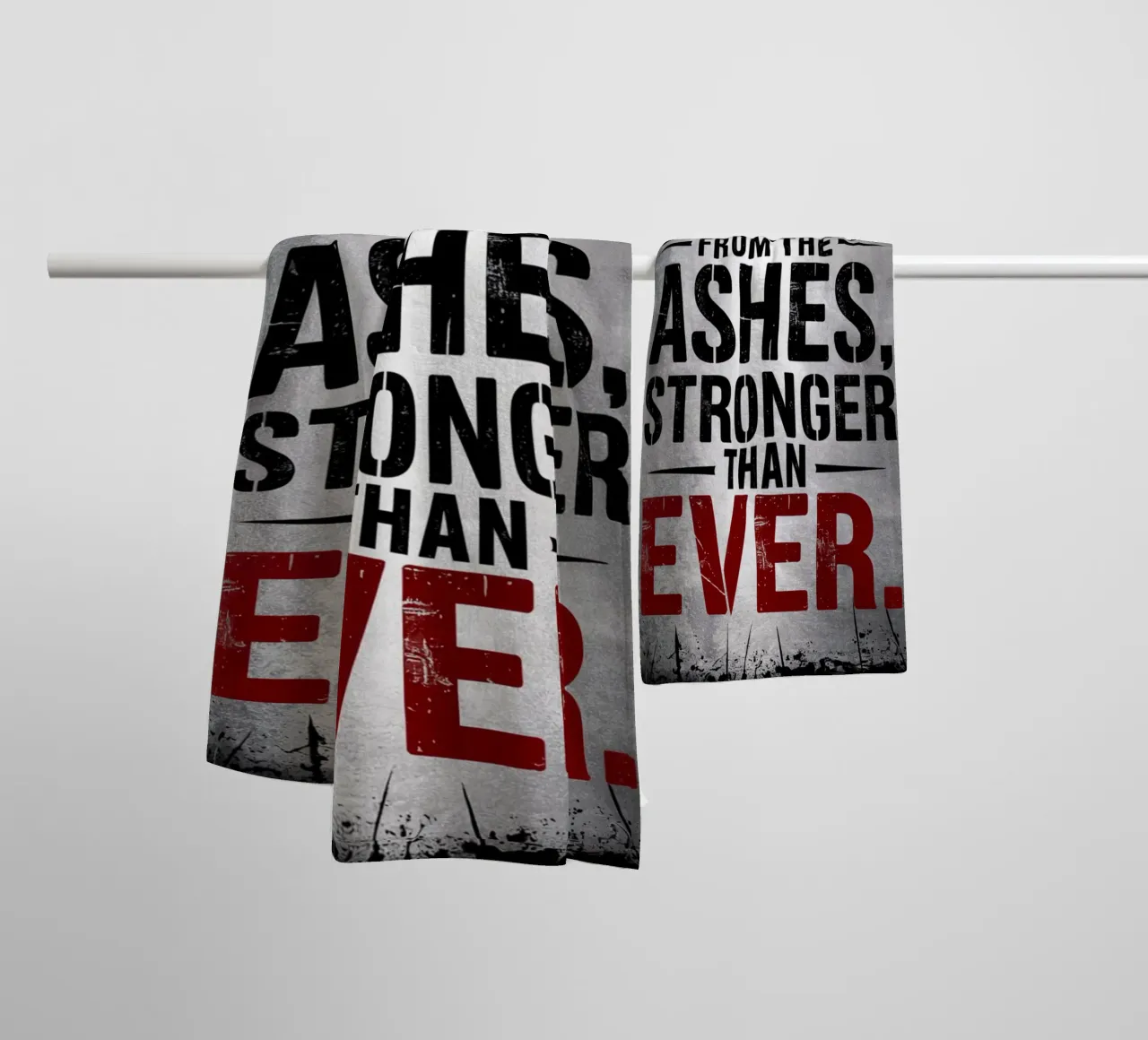 Rise from the ashes, stronger than ever towel by logic