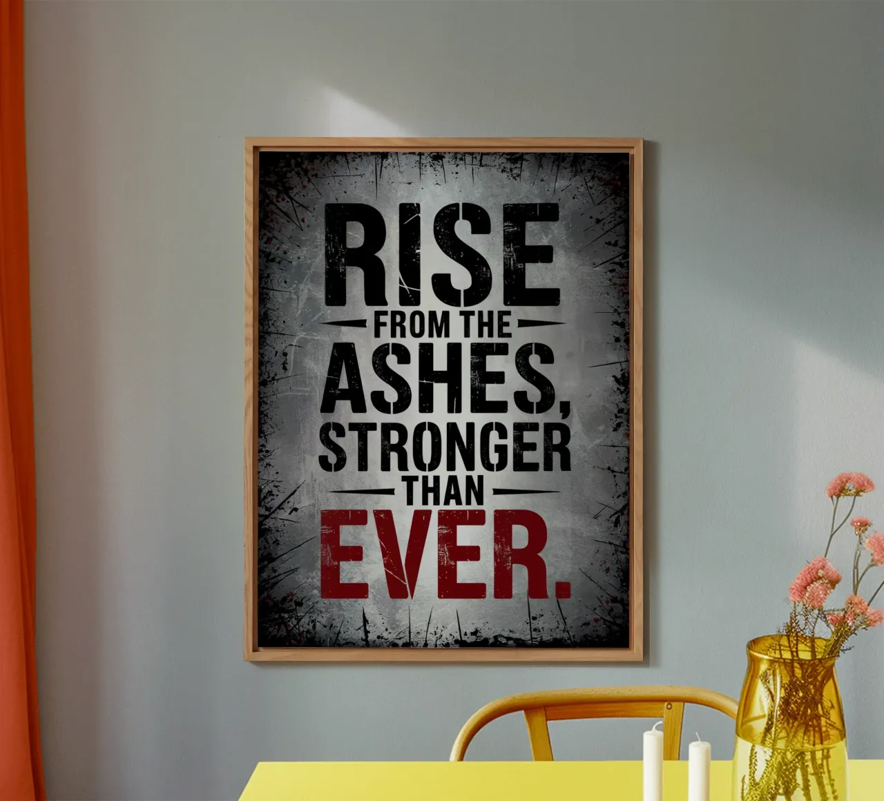 Rise from the ashes, stronger than ever alu-dibond by logic
