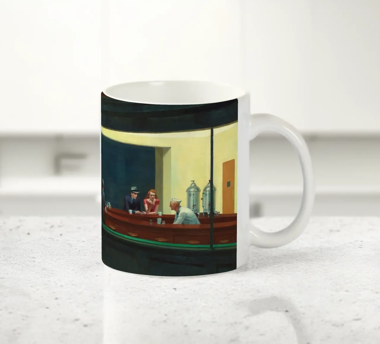 Nighthawks - Edward Hopper tazza in ceramica da apoloprints