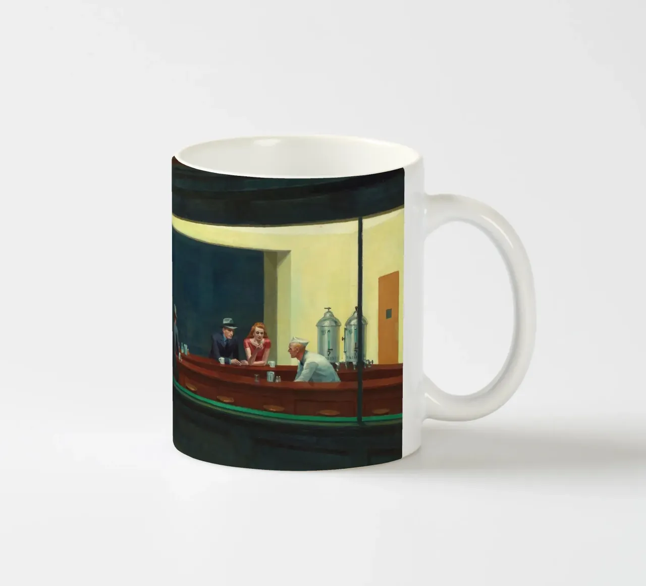 Nighthawks - Edward Hopper tazza in ceramica da apoloprints