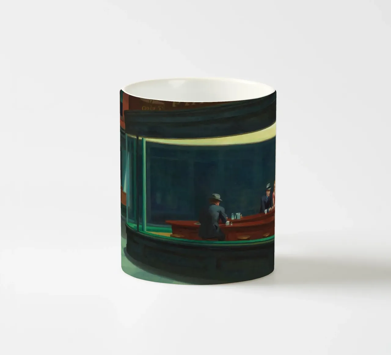 Nighthawks - Edward Hopper tazza in ceramica da apoloprints
