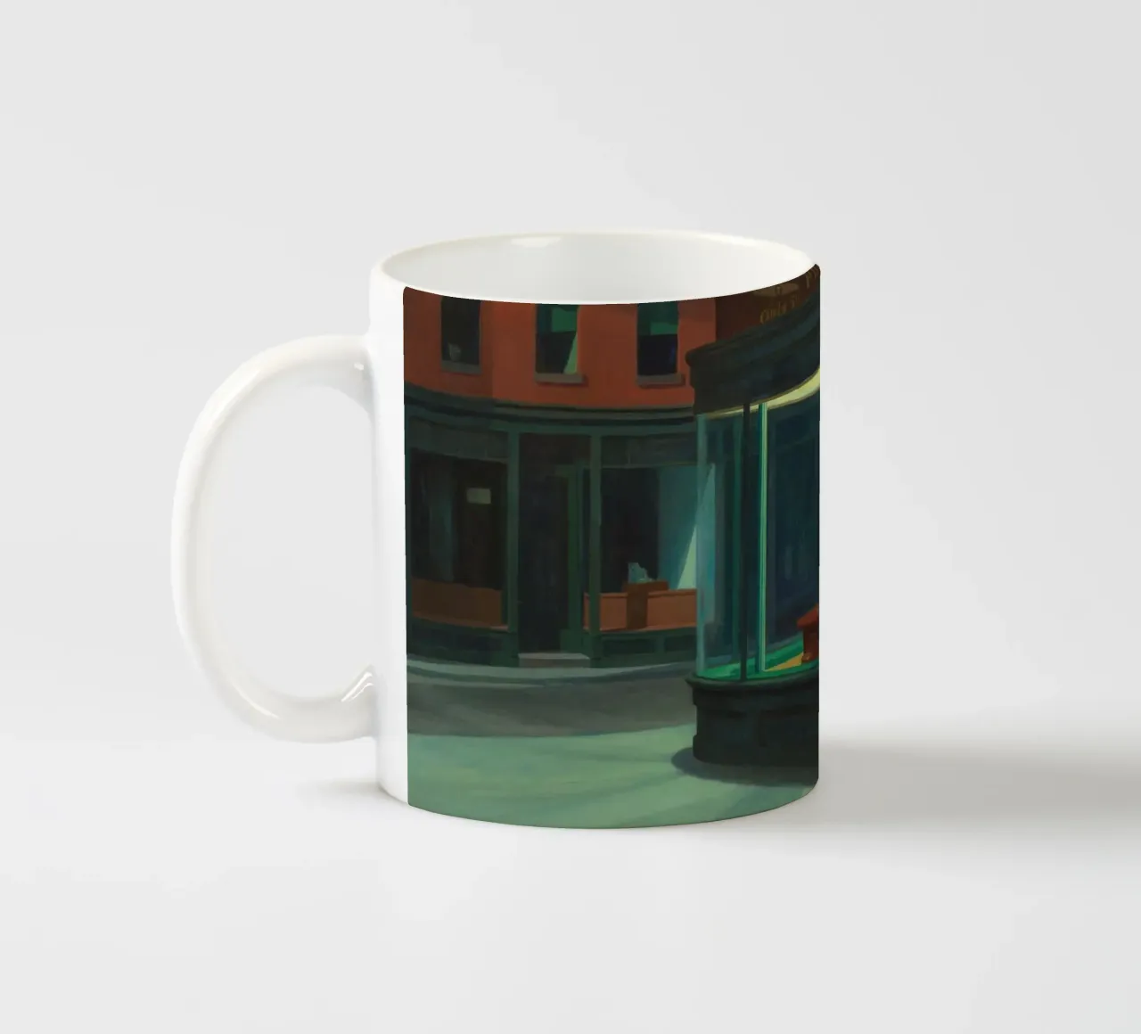 Nighthawks - Edward Hopper tazza in ceramica da apoloprints