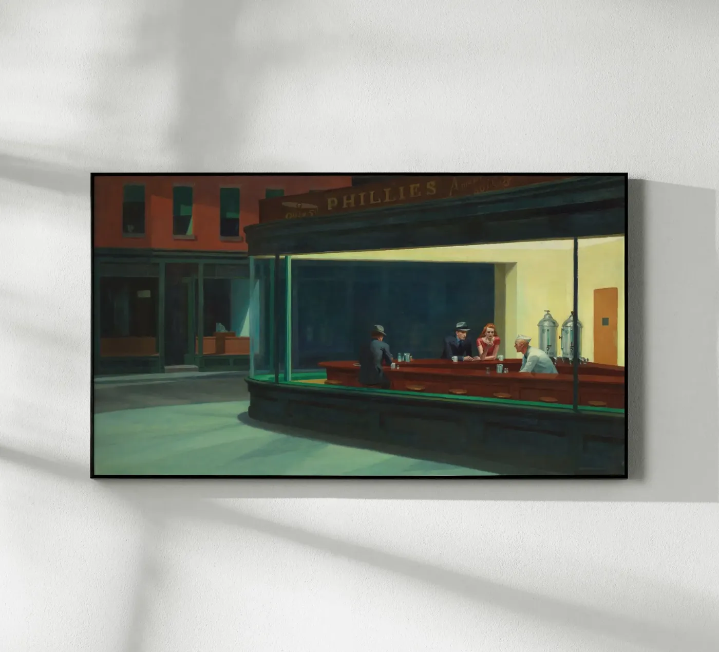 Nighthawks - Edward Hopper plexiglass da Apolo Prints