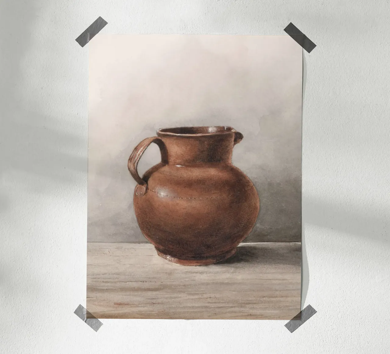 Rustic Jug poster de Apolo Prints