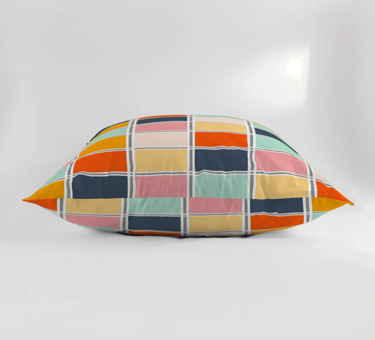 Retro Plaid Karo II cuscino da BAINAI