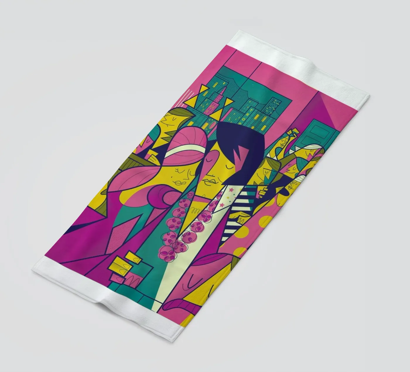 Elvis beach towel by Ale Giorgini