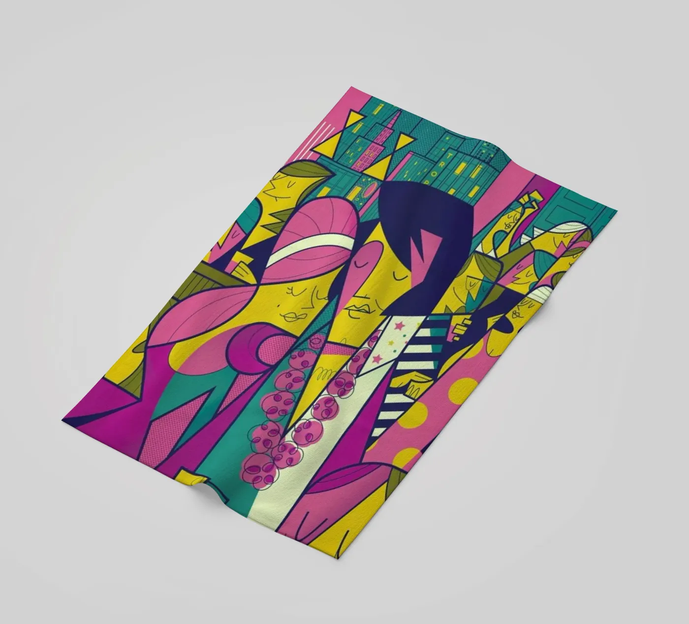 Elvis beach towel by Ale Giorgini