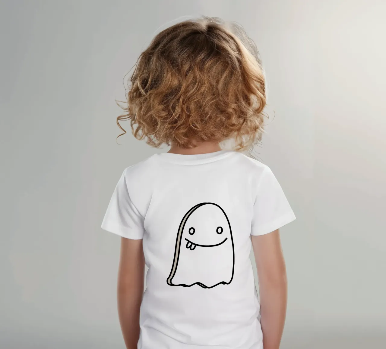 Ghost Doodle kids t-shirt by BAINAI