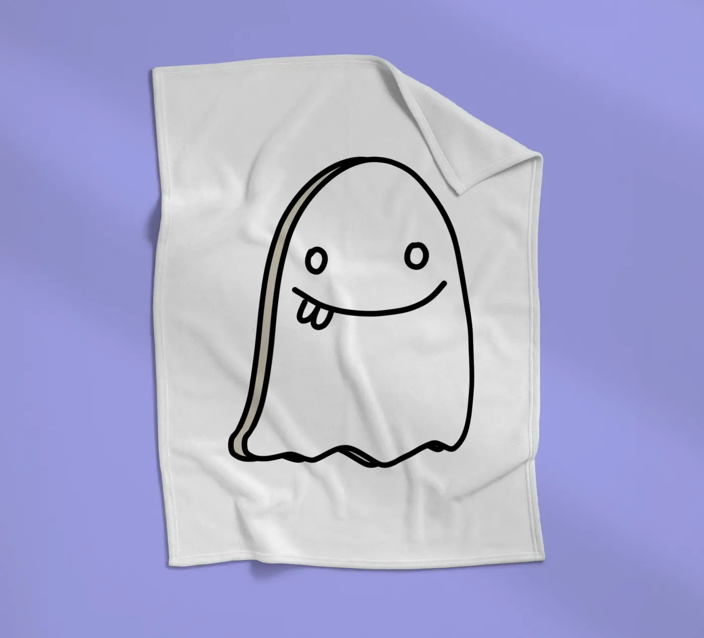 Ghost Doodle coperta in pile da BAINAI KAWAII