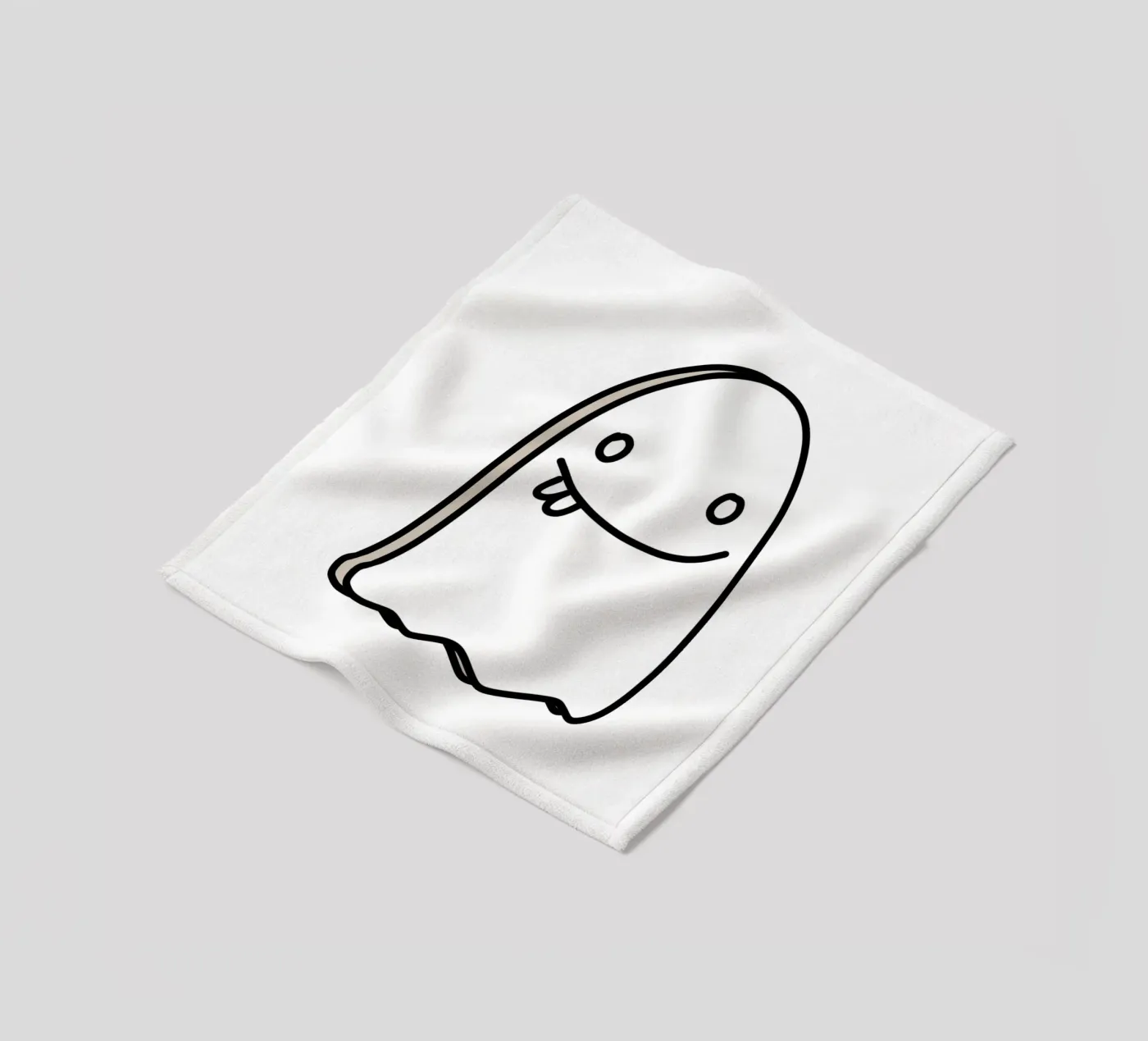 Ghost Doodle coperta in pile da BAINAI KAWAII