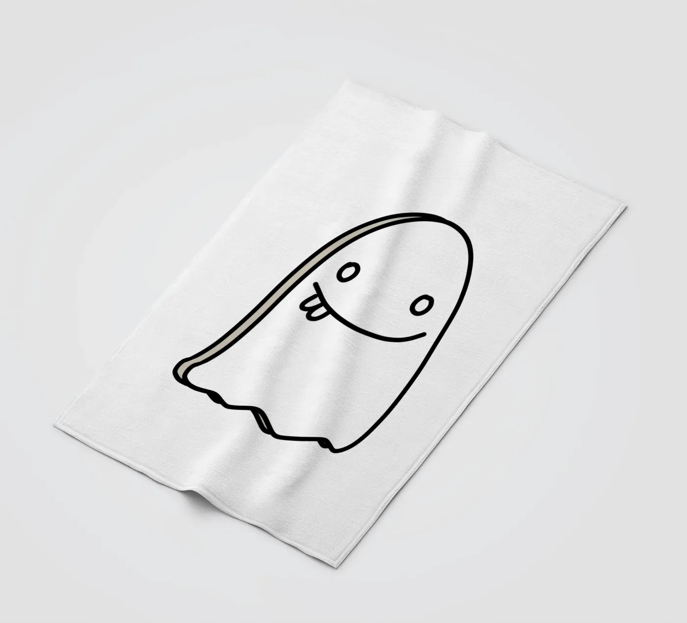 Ghost Doodle coperta in pile da BAINAI KAWAII