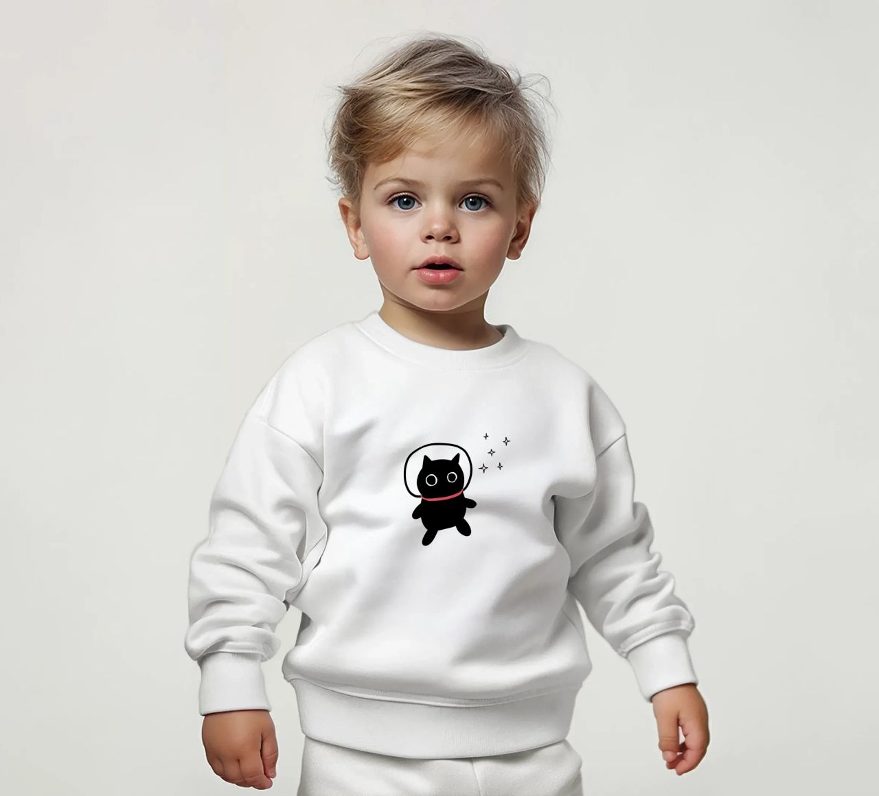 Cat lost in space felpa neonato da BAINAI