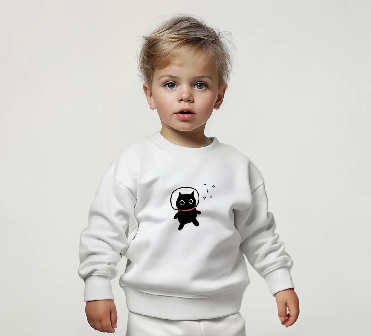 Cat lost in space felpa neonato da BAINAI