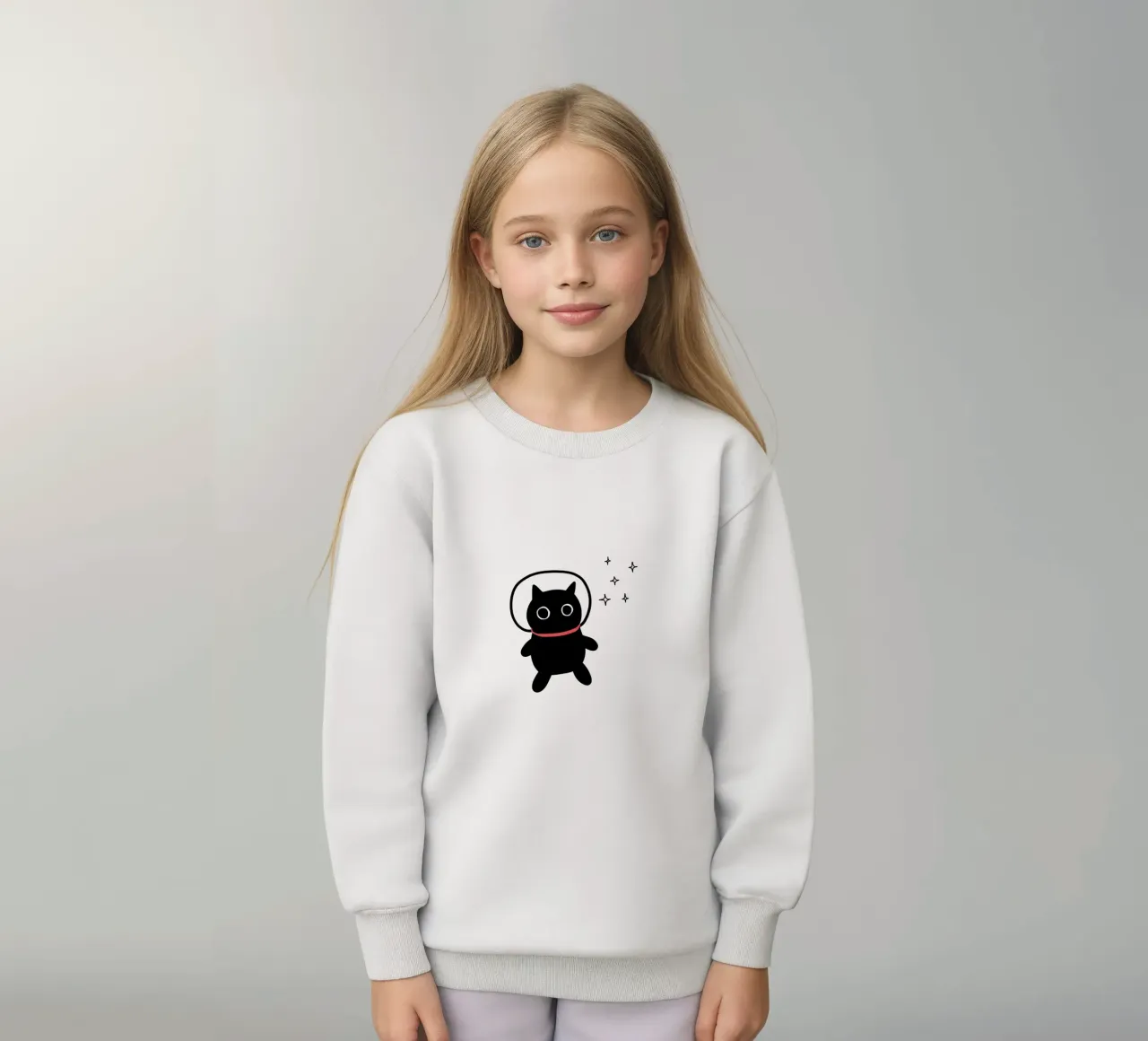 Cat lost in space felpa bambino da BAINAI