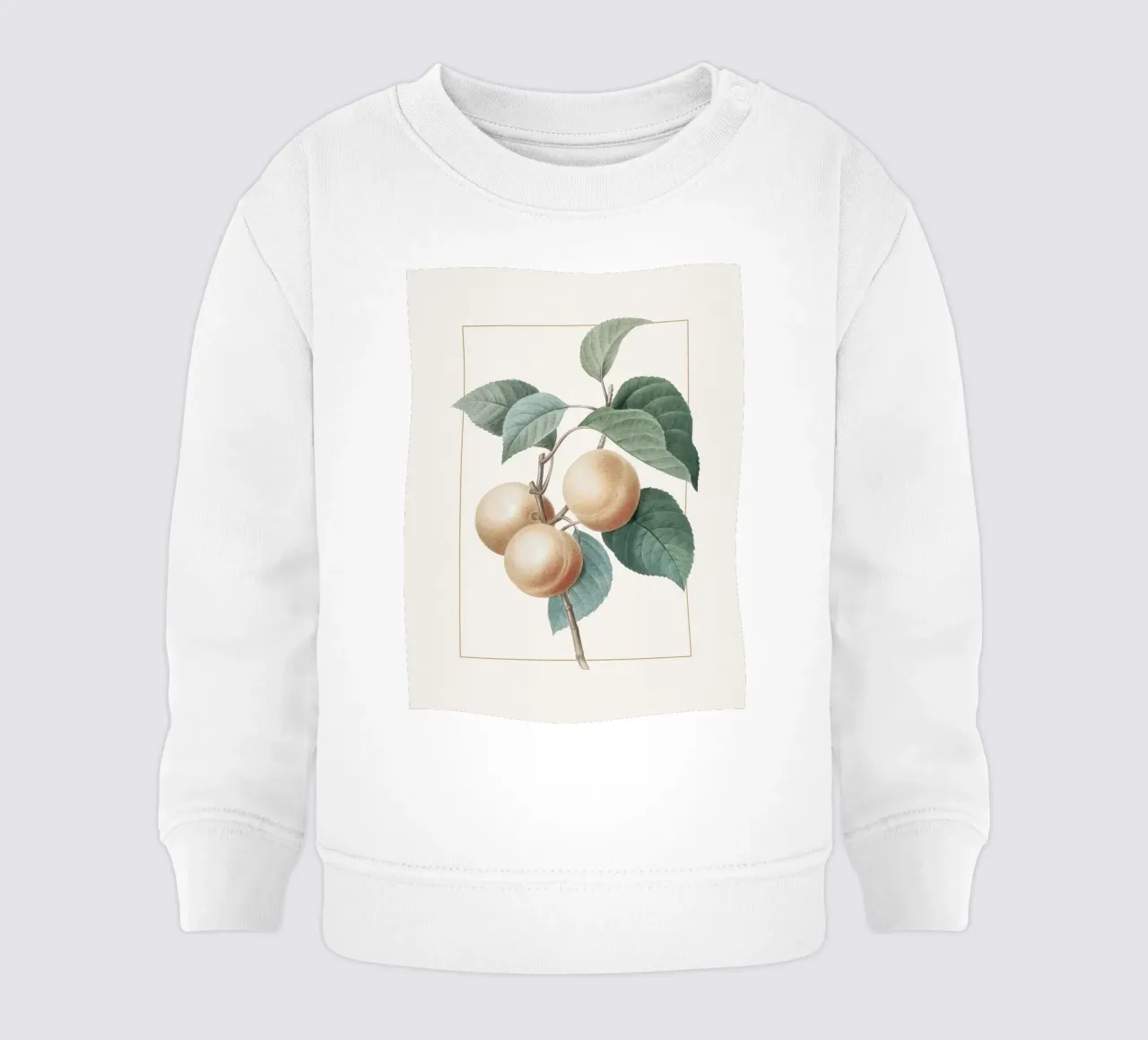 Apricot Peach felpa neonato da apoloprints