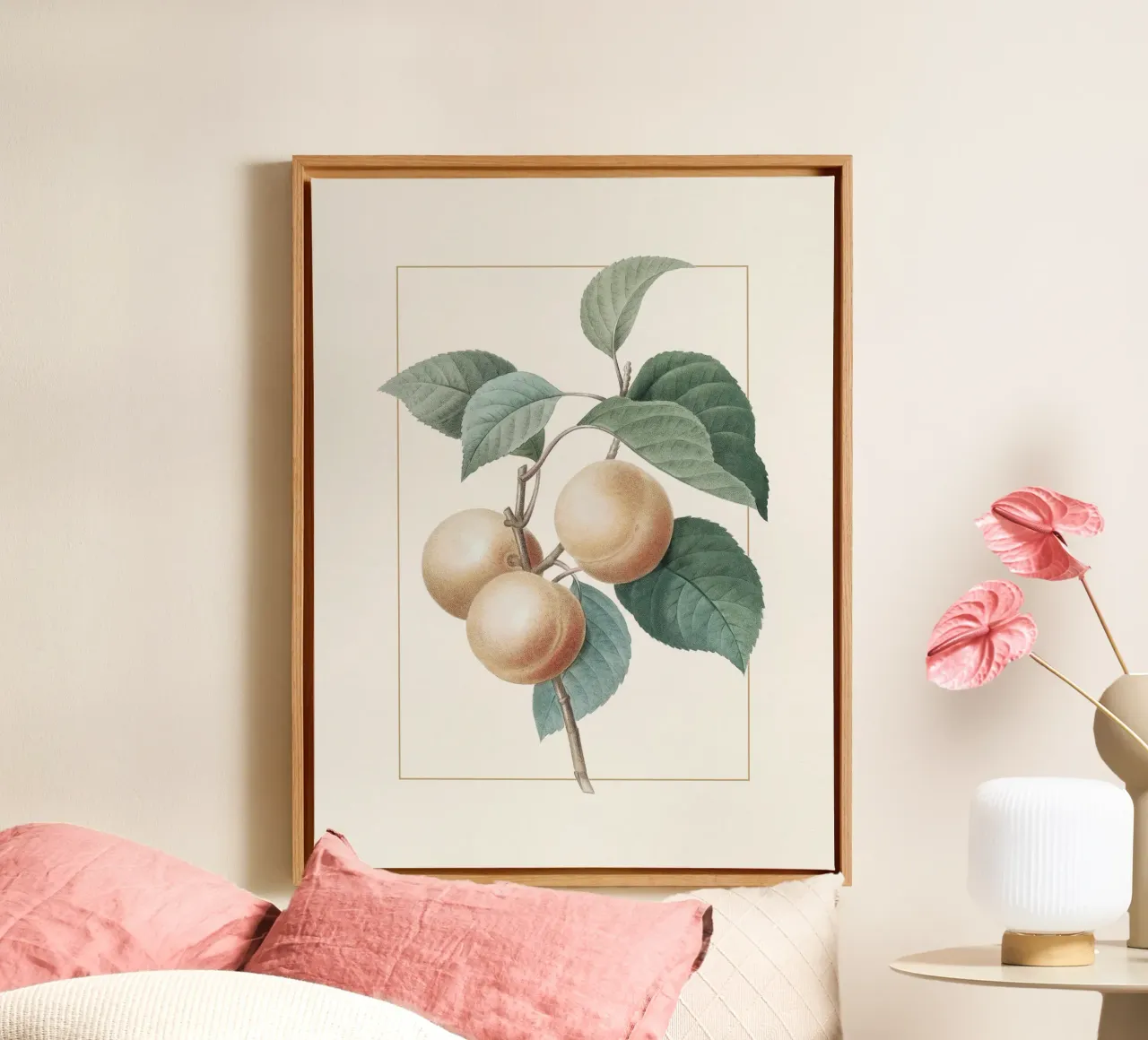 Apricot Peach canvas by apoloprints