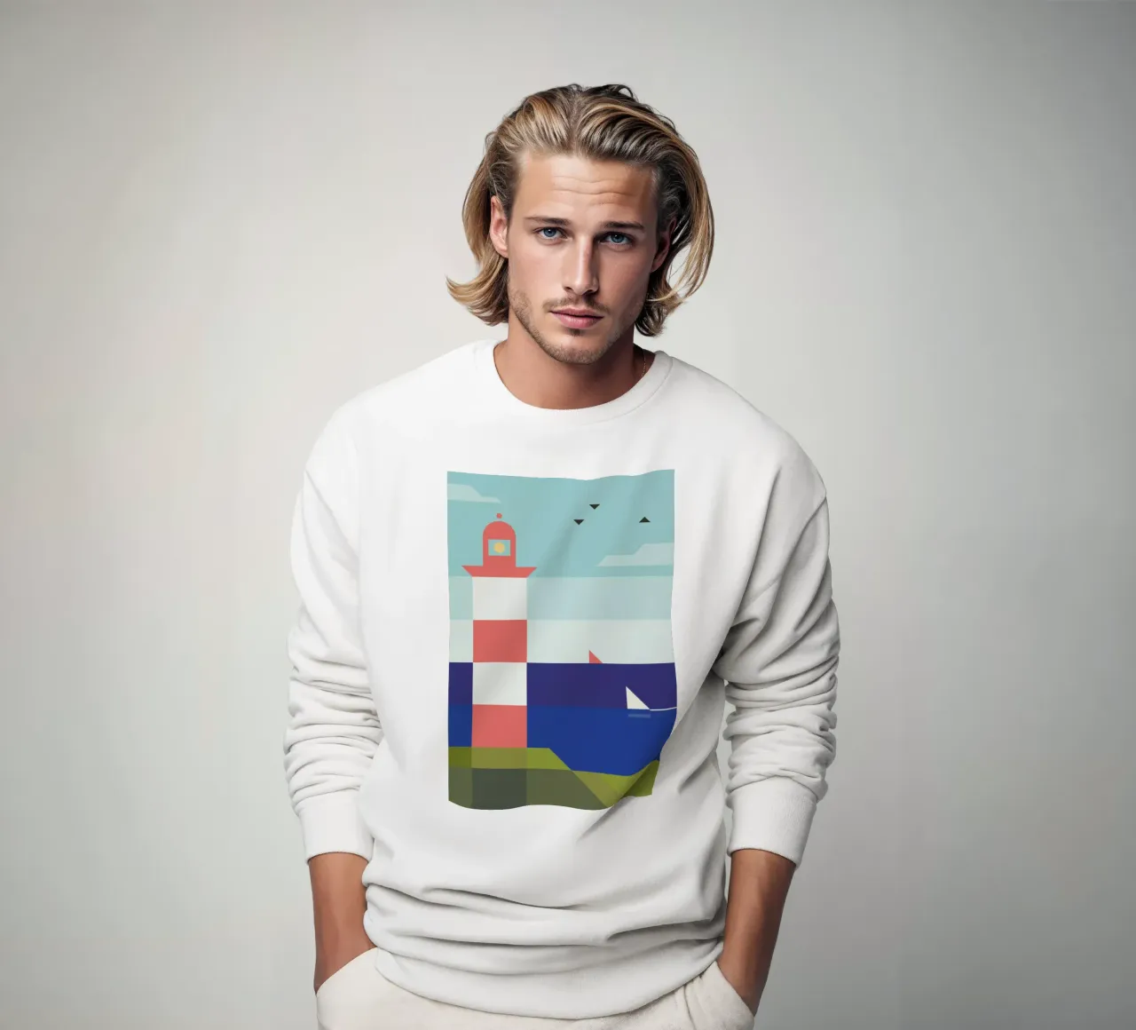 Lighthouse sweatshirt van Antony Squizzato