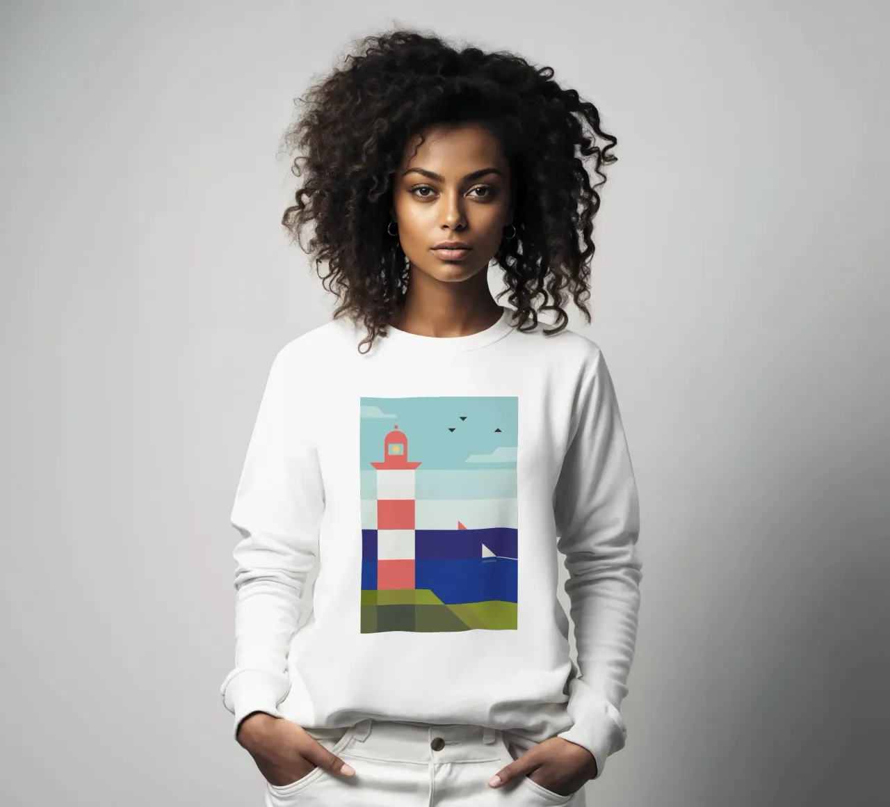 Lighthouse sweatshirt van Antony Squizzato