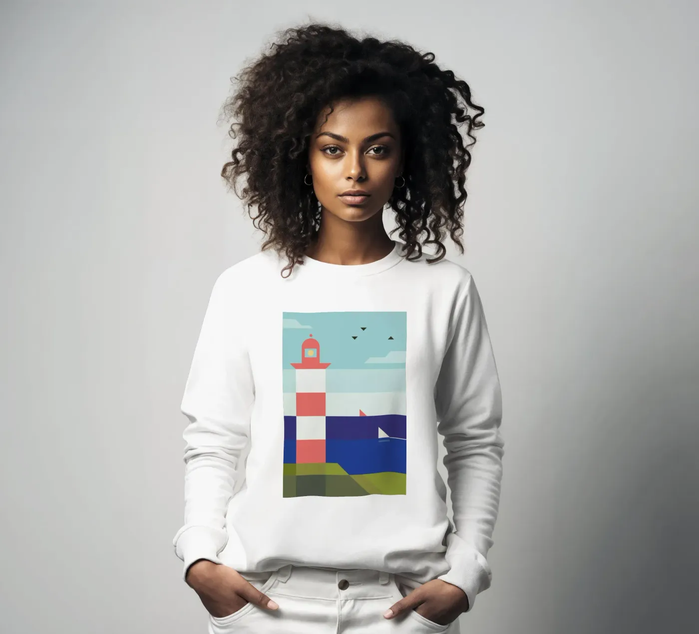 Lighthouse sweatshirt by Antony Squizzato