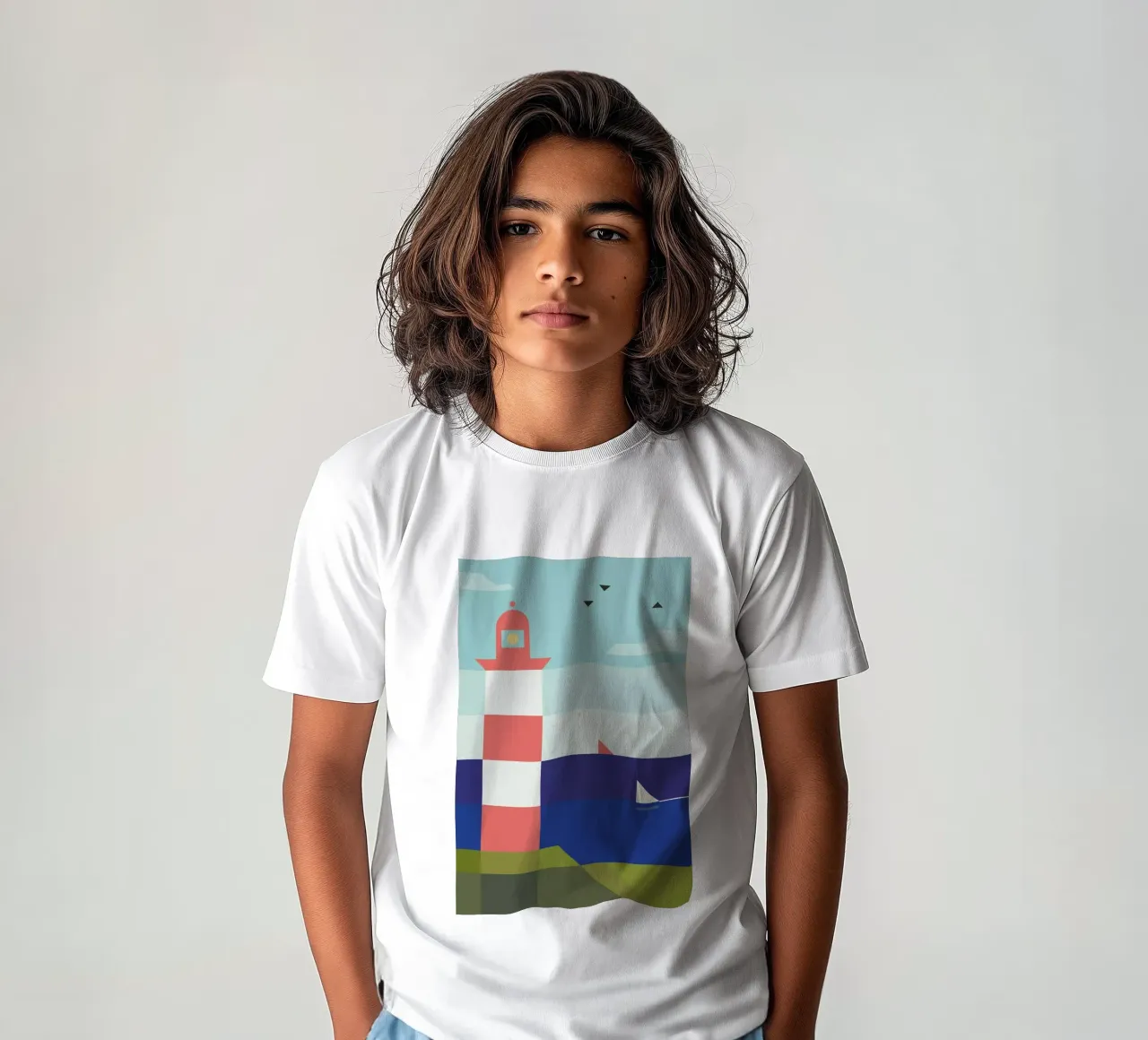 Lighthouse t-shirt bambini da Antony Squizzato