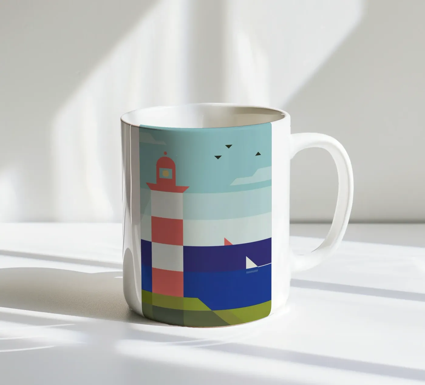 Lighthouse ceramic mug by Antony Squizzato