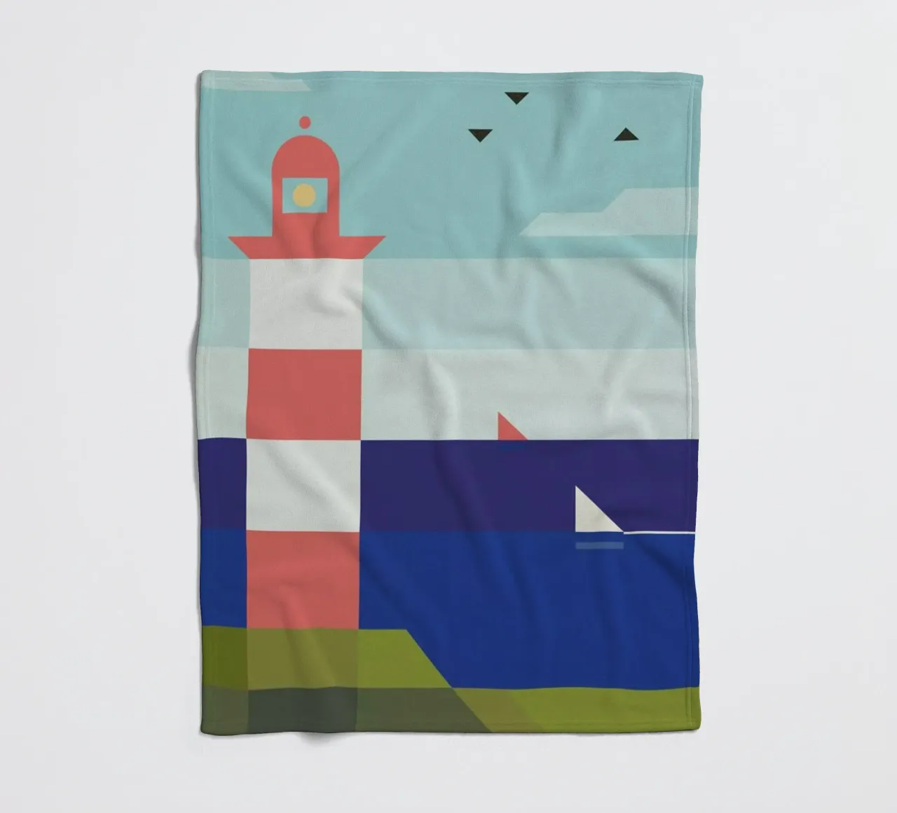 Lighthouse fleecedeken van Antony Squizzato
