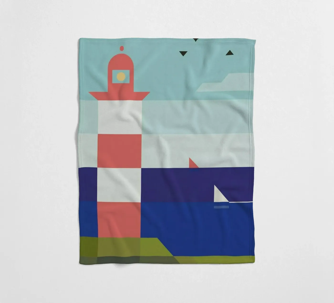 Lighthouse Fleecedecke von Antony Squizzato