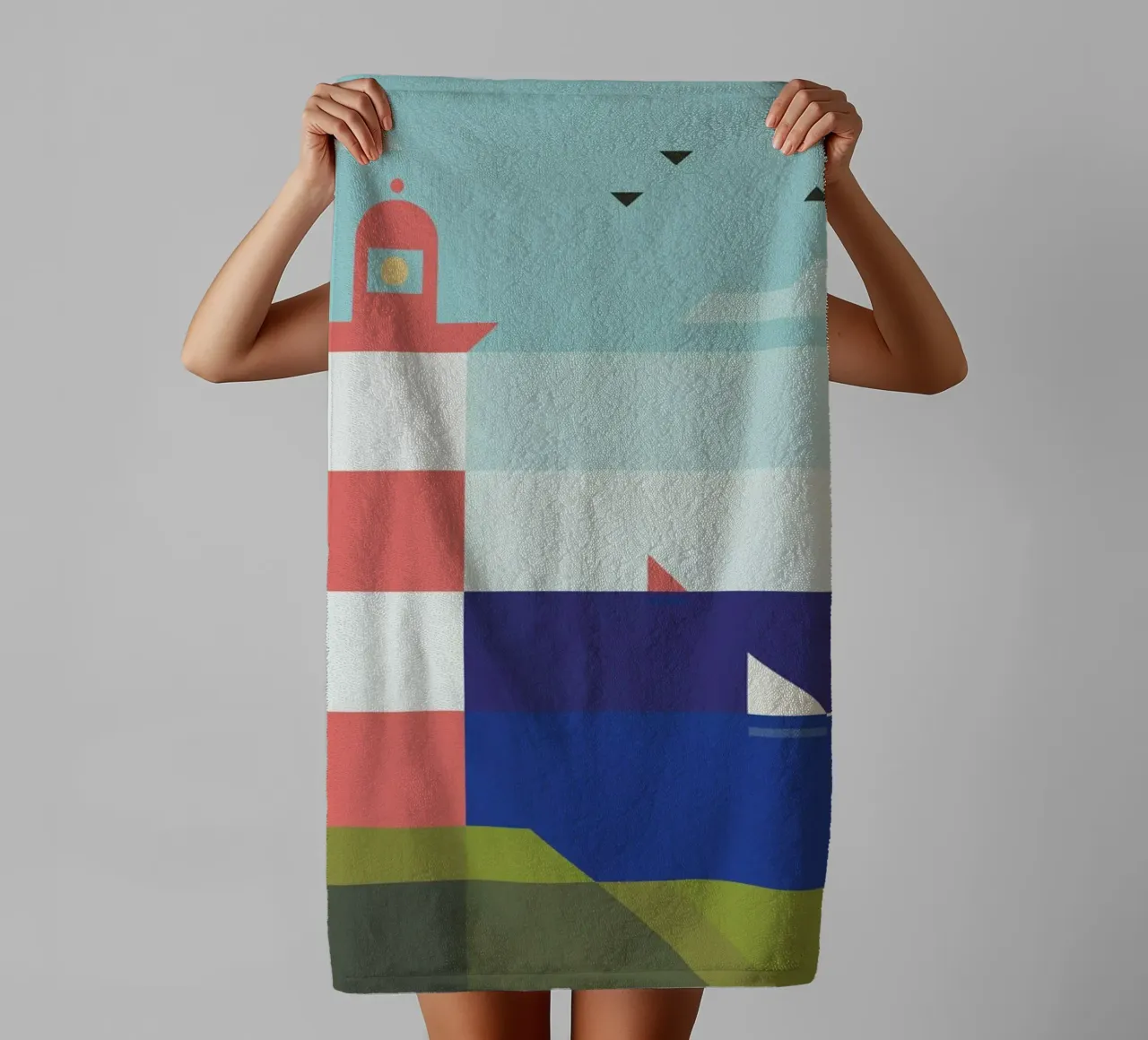 Lighthouse towel by Antony Squizzato