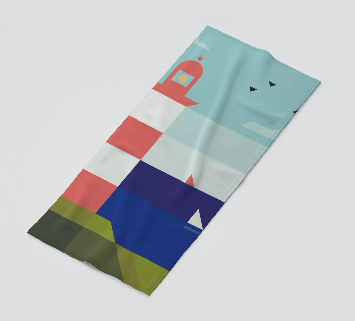 Lighthouse beach towel by Antony Squizzato