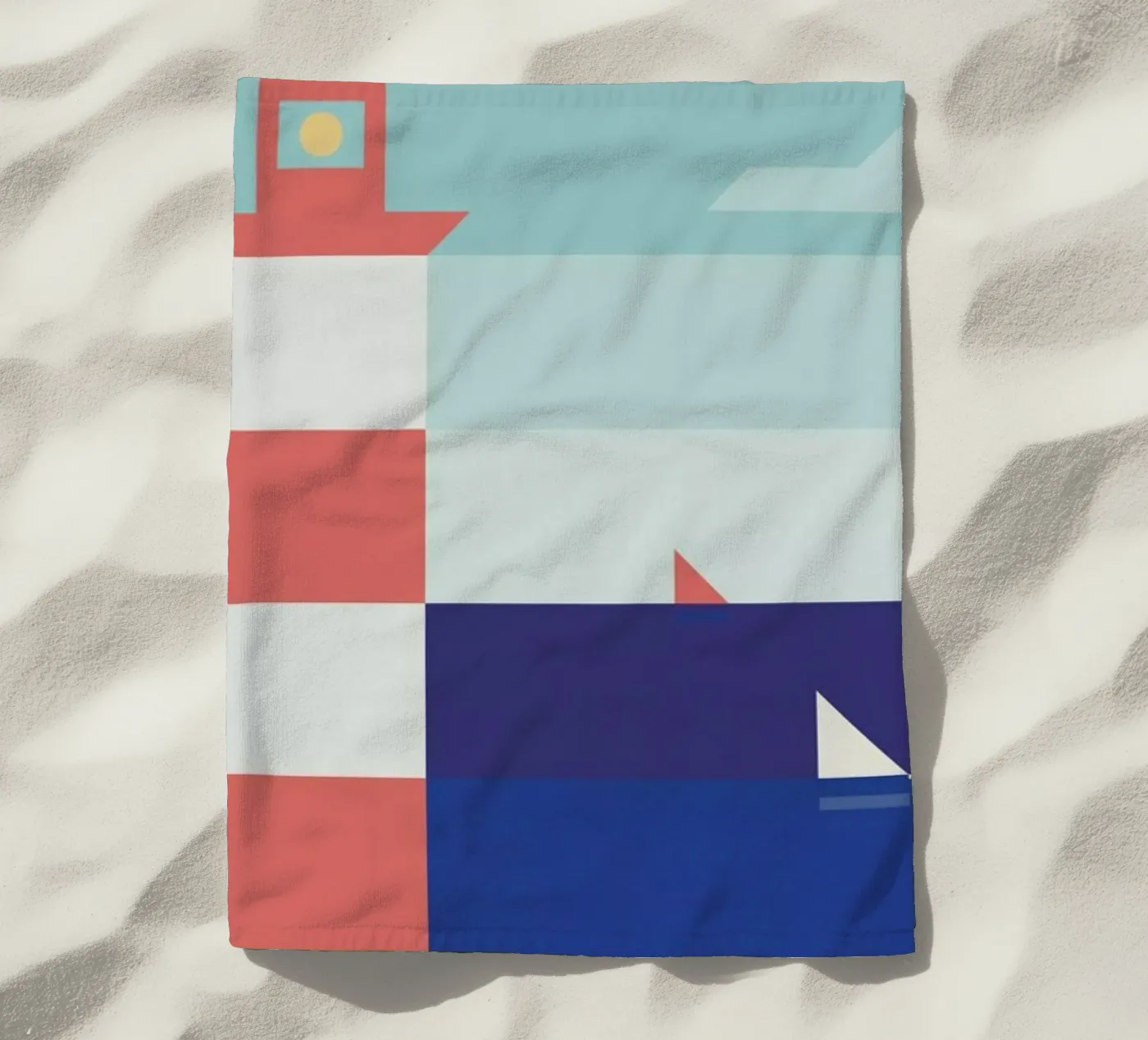 Lighthouse beach towel by Antony Squizzato