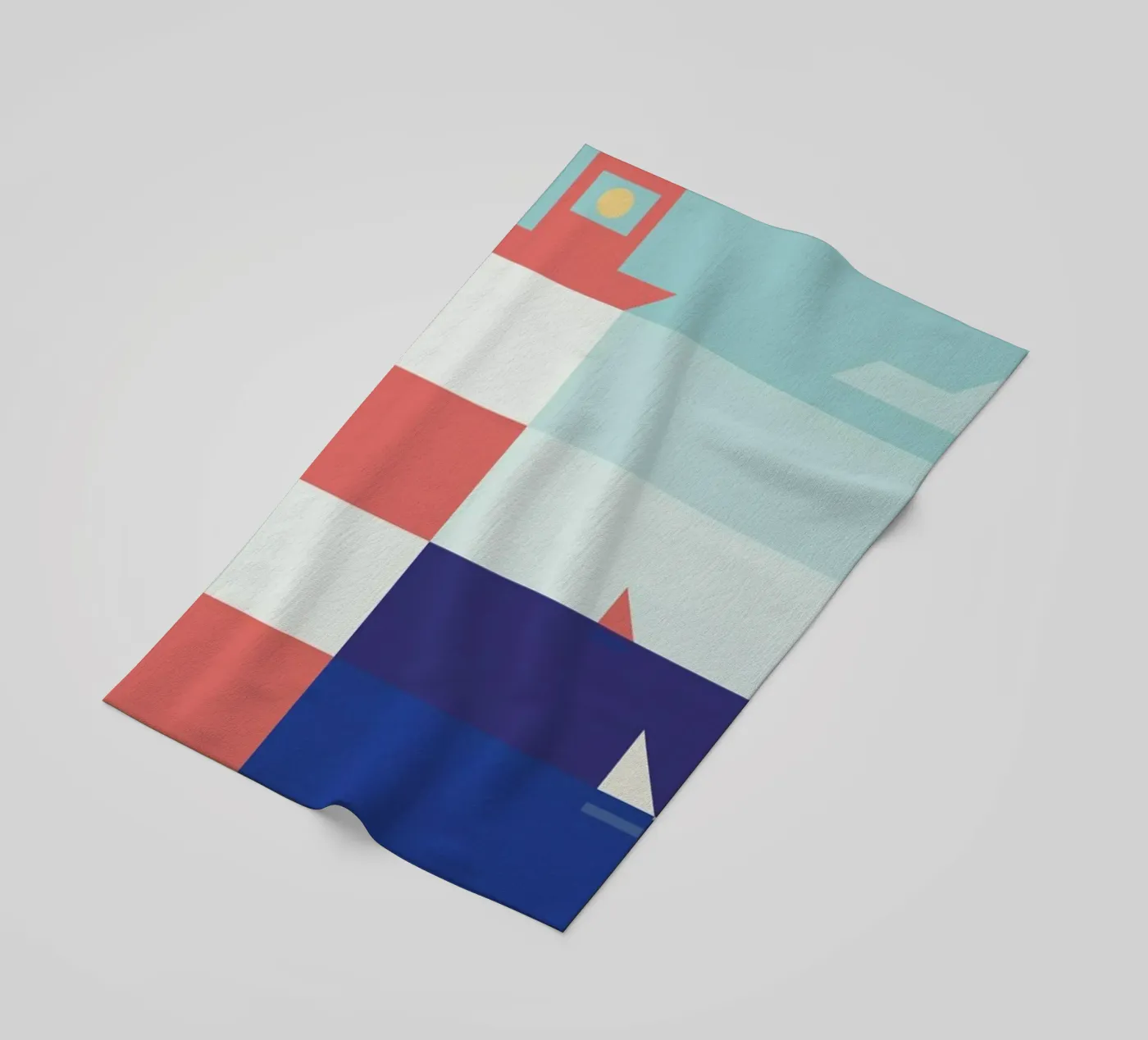 Lighthouse beach towel by Antony Squizzato