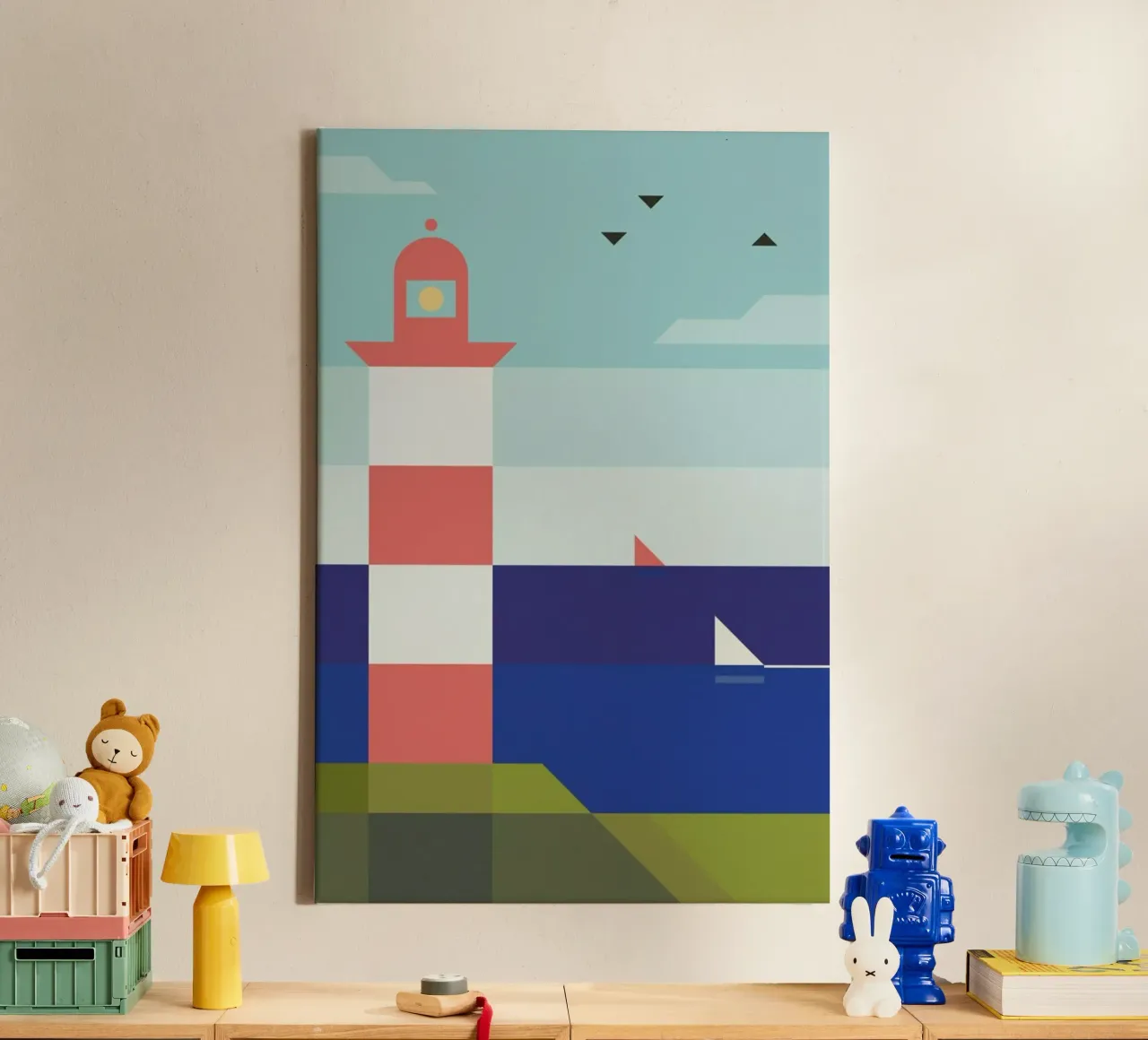 Lighthouse canvas by Antony Squizzato