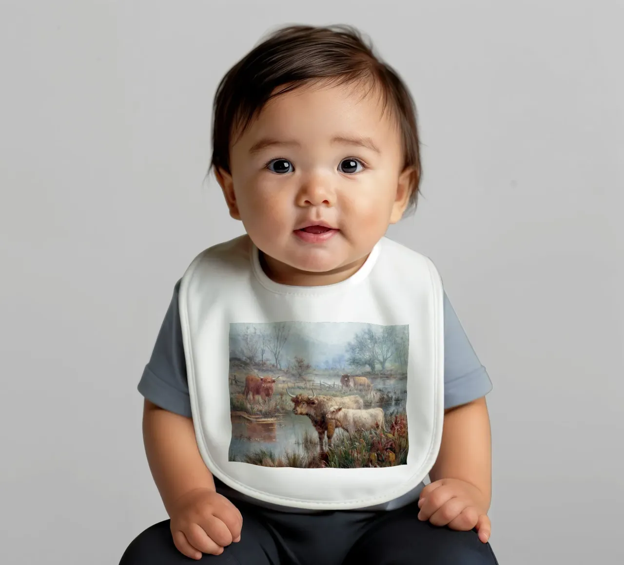 Highland cattle bavaglino da apoloprints