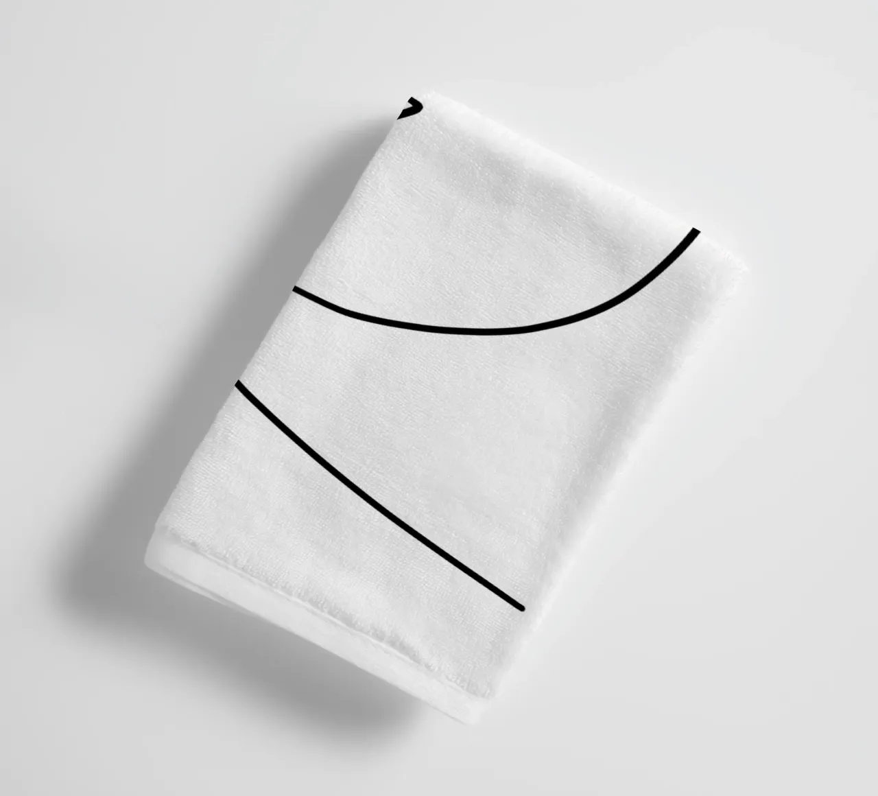 Wink - Linienzeichnung asciugamano da bagno da BAINAI