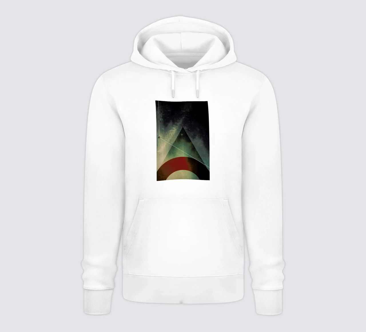 Triangle circle half felpa con cappuccio da Danny Ivan